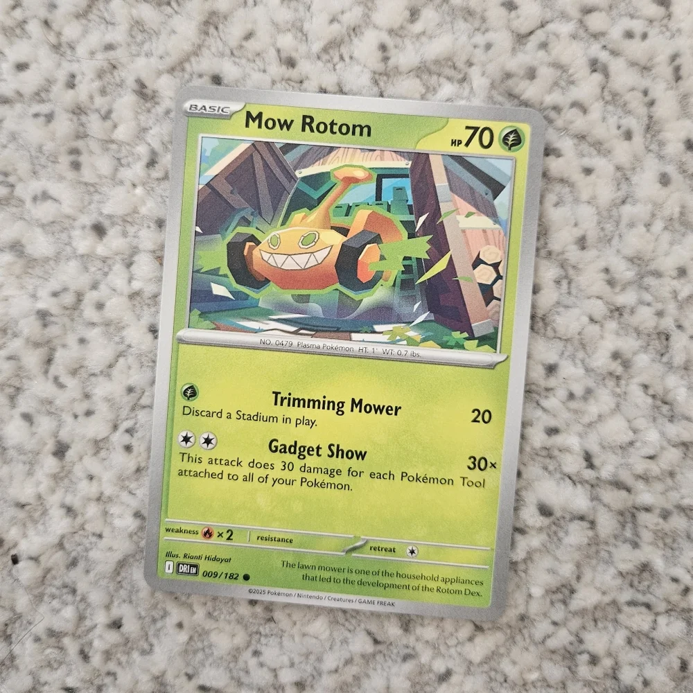 POKEMON TCG Card Mow Rotom Destined Rivals 009/182 - Picture 1 of 2